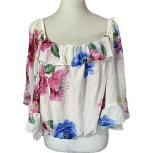 NWT Women's Summer Fling Floral Top Size:  3XL